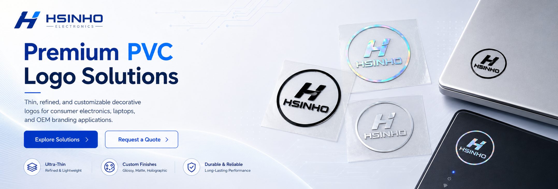 Plastic logo solutions