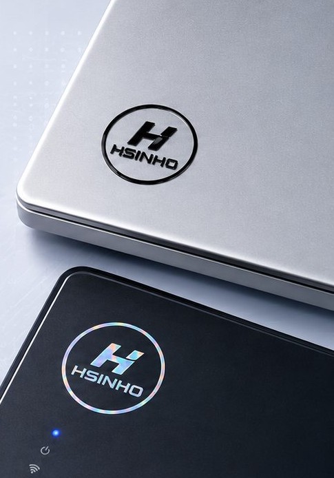 PVC logos applied on device housings